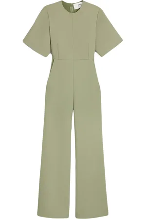Ami Short-sleeve wool jumpsuit