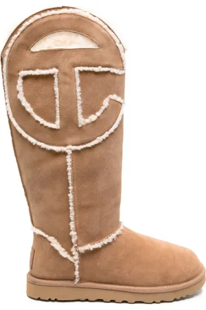 UGG X Telfar logo-patch suede boots