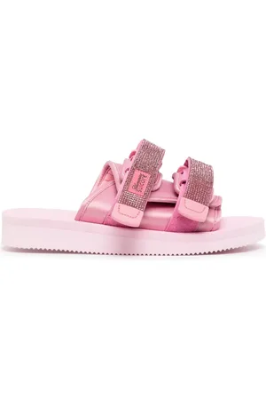 BLUMARINE X Suicoke rhinestone-embellished slides
