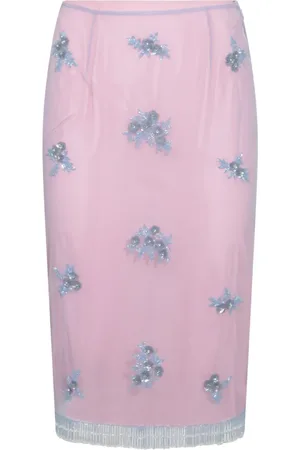 BLUMARINE Embellished pencil skirt