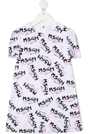 Msgm Logo print T-shirt dress