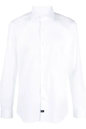 FAY Cutaway-collar long-sleeve shirt