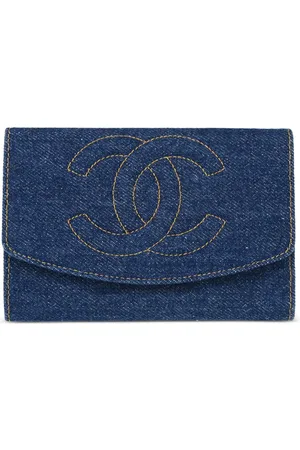 CHANEL 1997 denim wallet