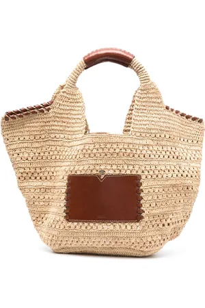 Bash Ara raffia tote bag