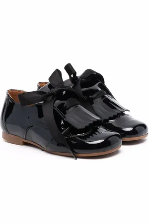 CLARYS Lace-up high-shine loafers