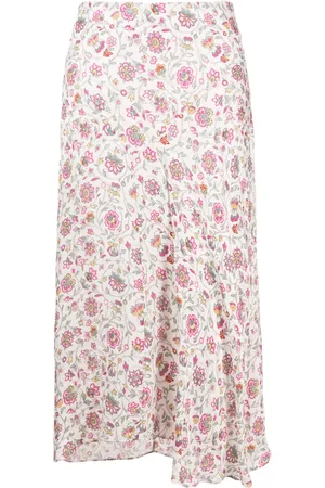 Isabel Marant Lisanne floral-print asymmetric skirt