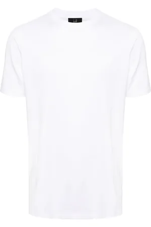 Dunhill Logo-embroidered cotton T-shirt
