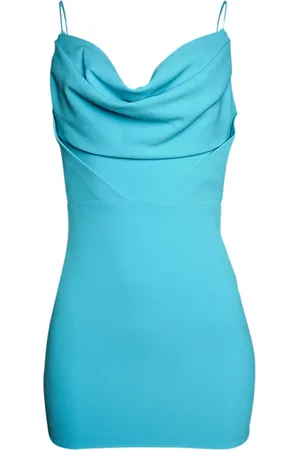ALEX PERRY Draped crepe minidress
