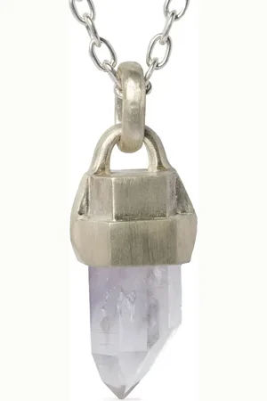 PARTS OF FOUR Talisman amethyst pendant necklace