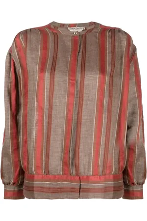 Giorgio Armani 1980s striped linen jacket