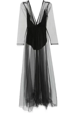 Alchemy X Lia Aram mesh maxi dress