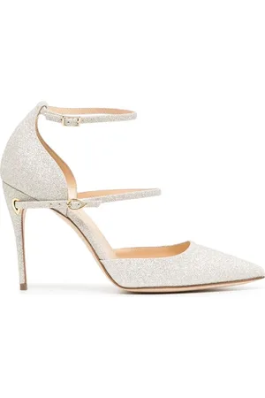 Jennifer Chamandi Enrico Ankle-Strap 105mm leather pumps