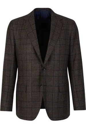 Sartorio Napoli Checked wool-blend blazer