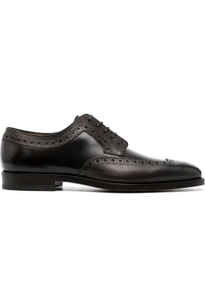Salvatore Ferragamo Western-style leather derby shoes