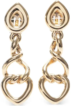Dior 1990-2000s drop clip-on earrings