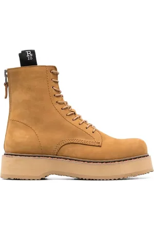 R13 Suede combat boots