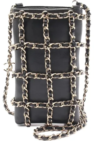 CHANEL 2020 Lambskin Tech Me Out Clutch With Chain crossbody bag