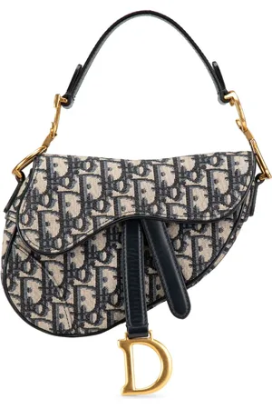Dior 2019 Mini Oblique Canvas Saddle Bag satchel