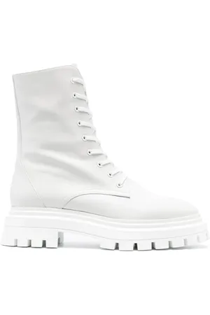 Stuart Weitzman Leather lace-up boots