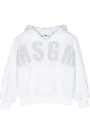 Msgm Logo-print cotton hoodie