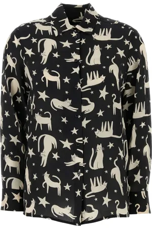 Max Mara Tabella cat-print shirt