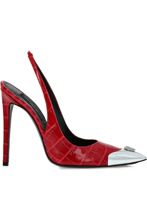 Philipp Plein 120mm Crocco pumps