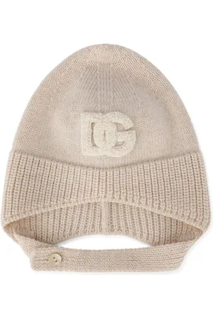 Dolce & Gabbana Logo patch knitted hat
