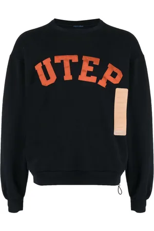 4SDESIGNS UTEP-print cotton sweatshirt