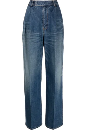 UNDERCOVER High-waist straight-leg jeans