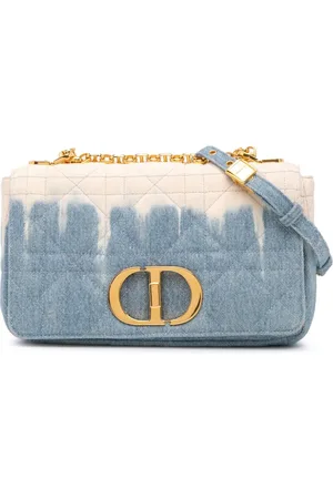 Dior 2022 Medium Denim Tie Dye Macrocannage Caro Bag crossbody bag