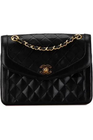 CHANEL 1989-1991 CC Quilted Lambskin Single Flap shoulder bag
