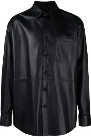 OFF-WHITE Panelled lambskin overshirt