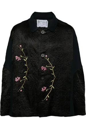 BY WALID Embroidered single-breasted coat