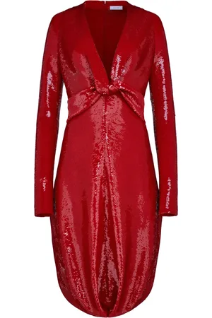 Salvatore Ferragamo Sequin-embellished midi dress