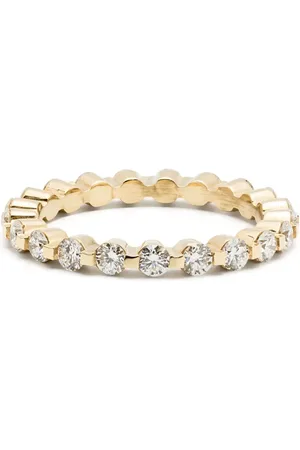 KIMAI 18kt yellow Castle Eternity diamonds ring