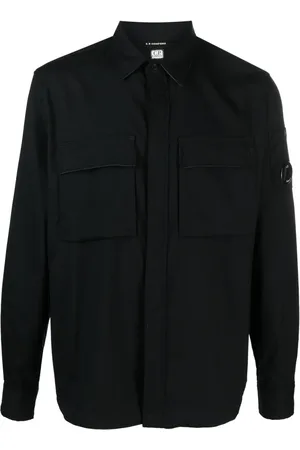 C.P. Company Lens-detail button-up shirt
