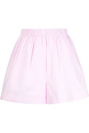 Kika Vargas Wide-leg cotton shorts