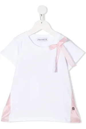 Simonetta Short sleeve bow detail T-shirt
