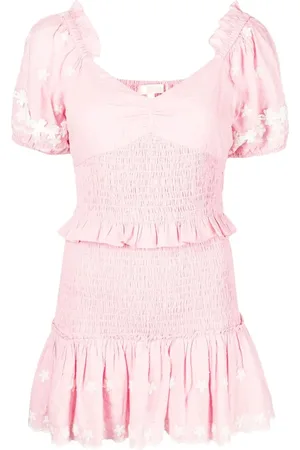 LOVESHACKFANCY Jarraj smocked-detail dress