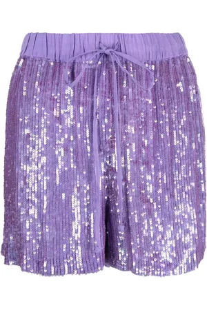 P.A.R.O.S.H. Sequin-embellished drawstring shorts