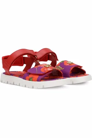 Dolce & Gabbana Floral-print touch-strap sandals