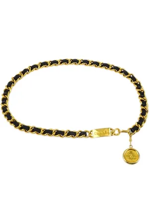 CHANEL 1990-2000s Medallion chain belt