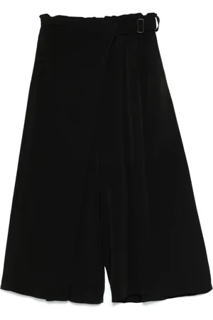 YOHJI YAMAMOTO Pleat-detail cropped trousers