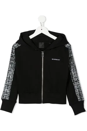 Givenchy Embroidered-logo zip-up hoodie