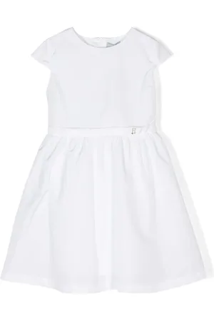 HERNO Logo-plaque taffeta dress