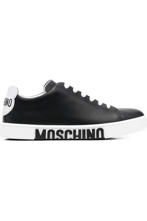 Moschino Lace-up leather sneakers