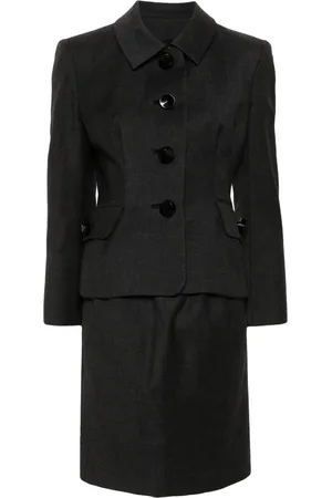 Dior 1990s wool skirt suit