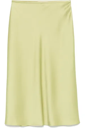 BLUMARINE Satin midi skirt
