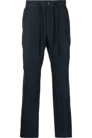 Vince Drawstring-waist four-pocket straight-leg trousers