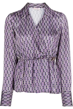 Liu Jo Geometric-pattern satin blouse